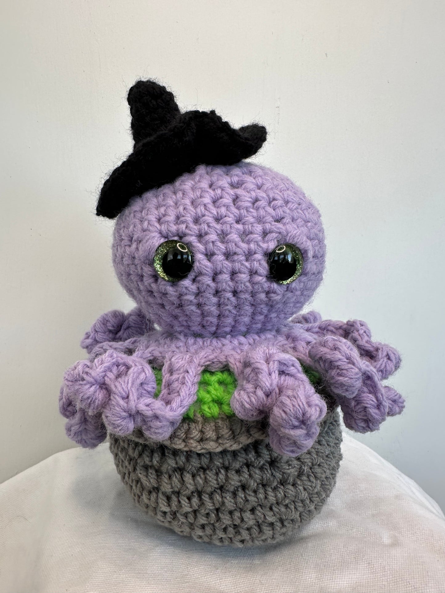 Octopus Cauldron Witch Plushie