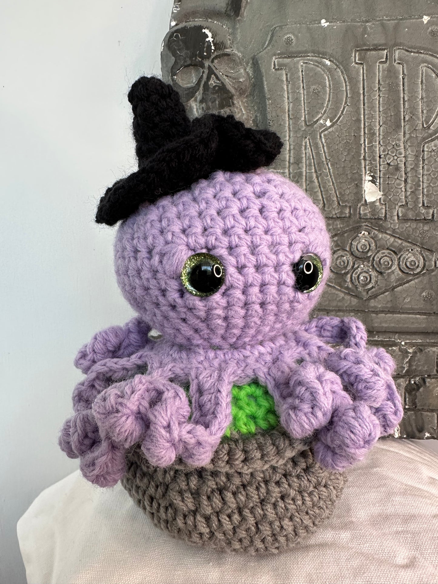 Octopus Cauldron Witch Plushie