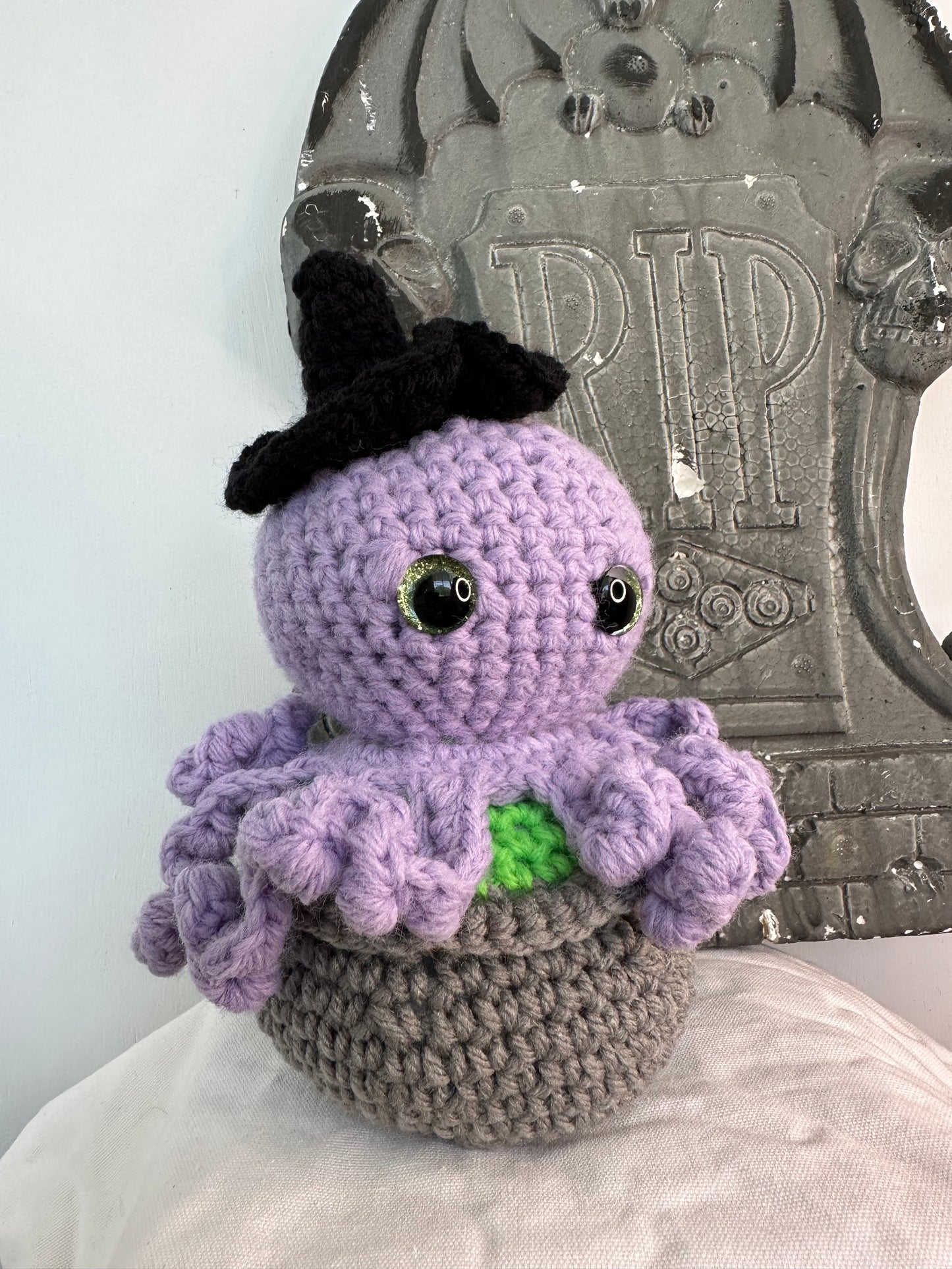 Octopus Cauldron Witch Plushie