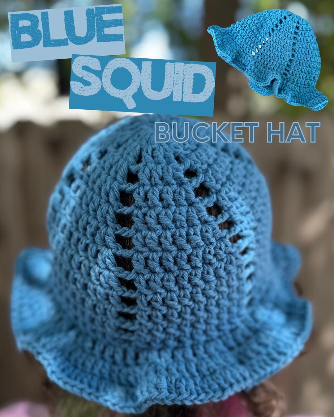 Blue Squid Bucket Hat