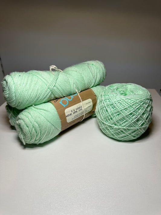 Baby Green 4- Pack Second Hand Caron Baby Civona Yarn