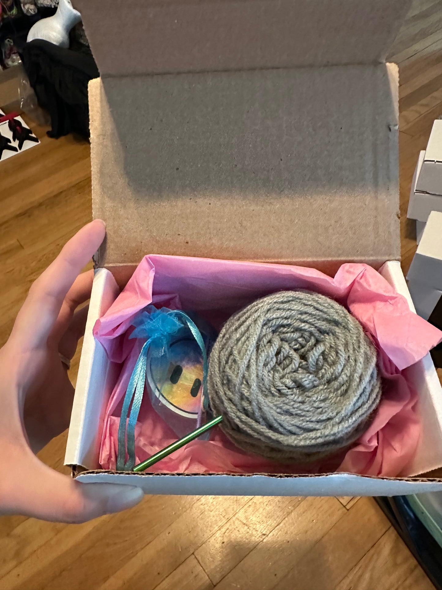 DIY Crochet Kit - Set of 4 Cat Ear Coasters