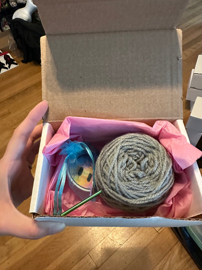 DIY Crochet Kit - Set of 4 Cat Ear Coasters