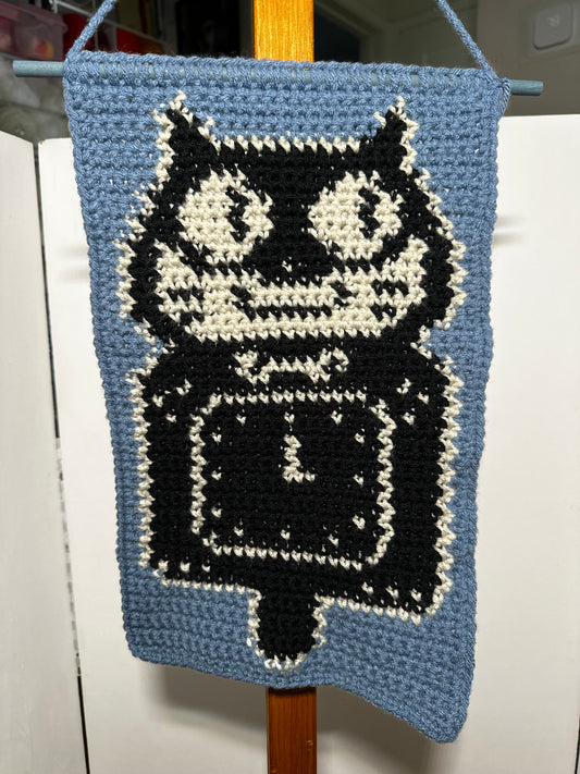 Cat Clock Tapestry