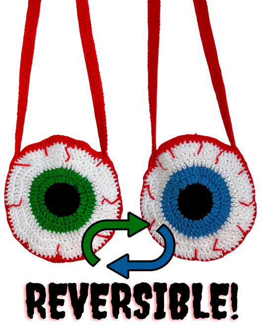 Bloodshot Green and Blue Eye Crossbody Bag
