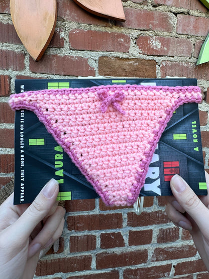 All Pink Book Thong Bookmark