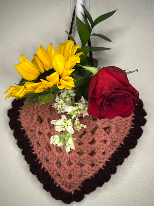 Heart Wall Hang To Hold Flowers