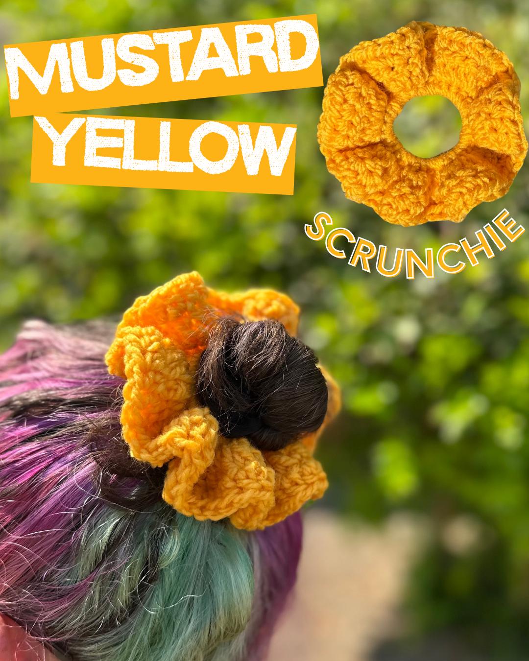 Mustard Yellow Scrunchie